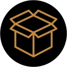 Bulg gold Bulk box icon