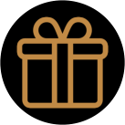 Gift gold Gift Icon