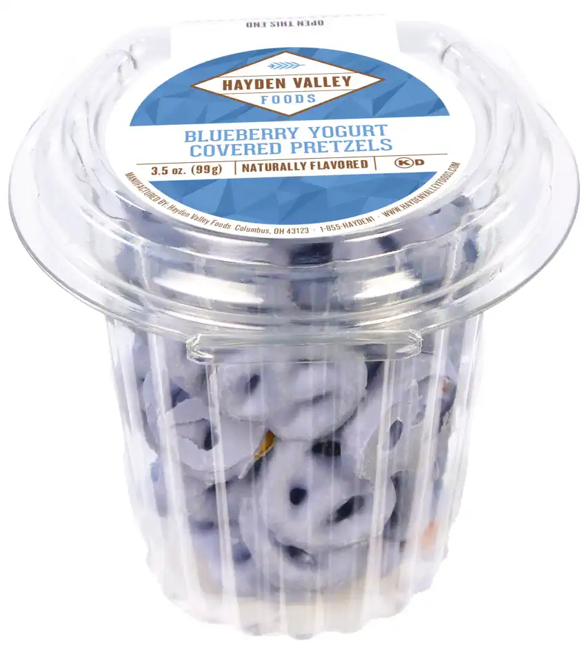 BLUEBERRY YOGURT FLAVORED PRETZELS 3.5 oz