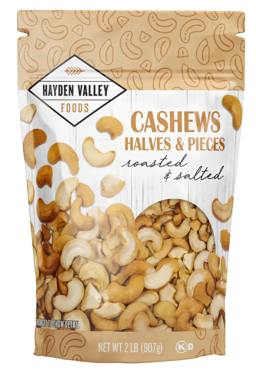 CASHEWS HALVES & PIECES SALTED 32 oz