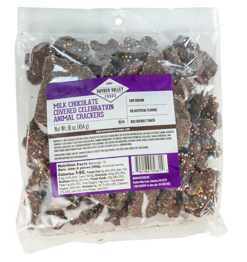 MILK CHOCOLATE CELEBRATION ANIMAL CRACKERS 16 oz