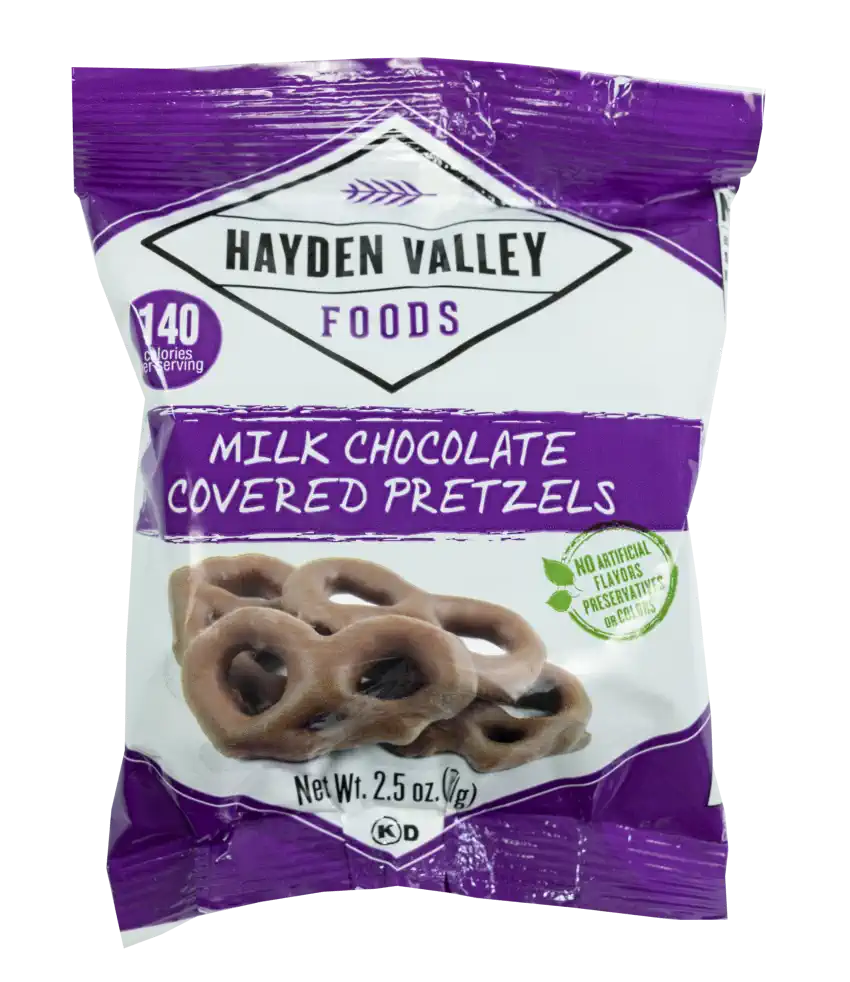 MILK CHOCOLATE PRETZELS 2.5oz