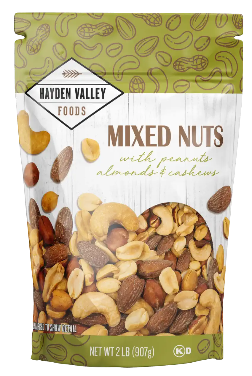 MIXED NUTS SALTED W/ PEANUTS 32 oz