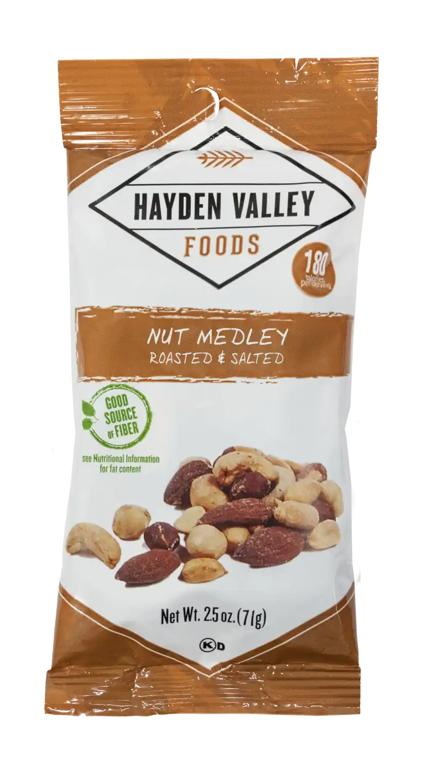 NUT MEDLEY ROASTED AND SALTED 2.5oz