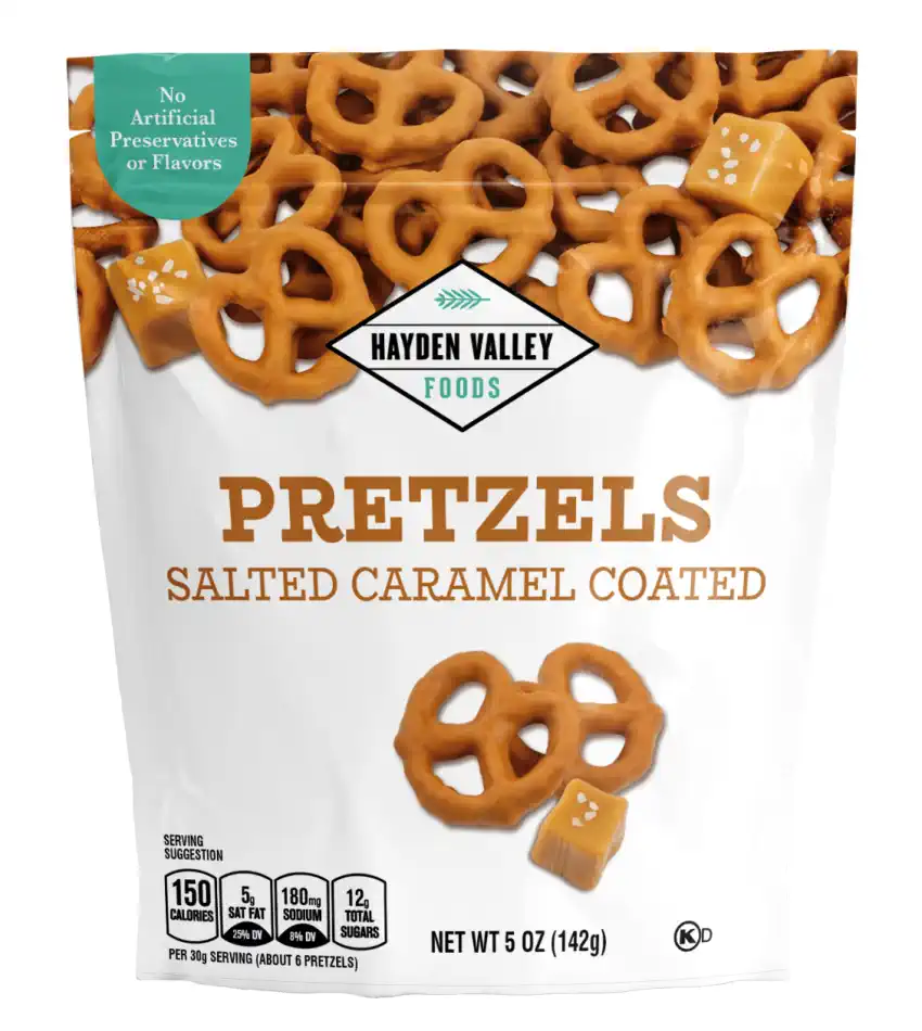 SALTED CARAMEL PRETZELS 5 oz
