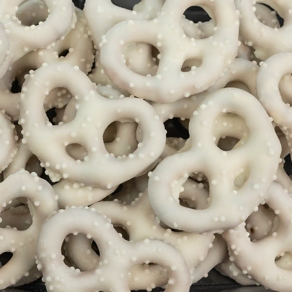 SUGAR COOKIE YOGURT FLAVORED PRETZELS W/ WHITE NON PARIELS