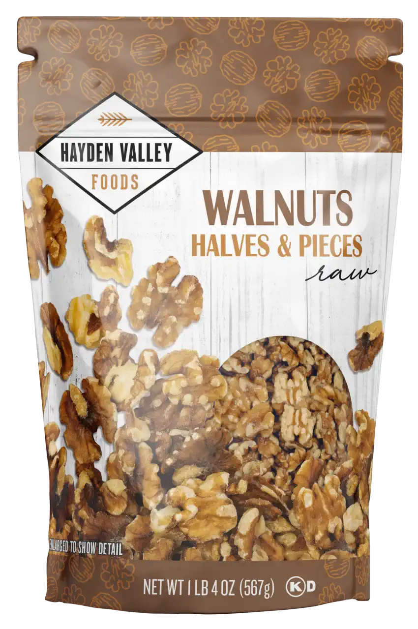 WALNUT HALVES & PIECES 20 oz
